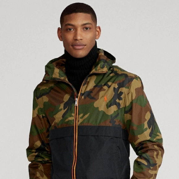 Polo Ralph Lauren Jackets & Coats Nwt Polo Ralph Lauren Mens Camo Water Repellent Hooded
